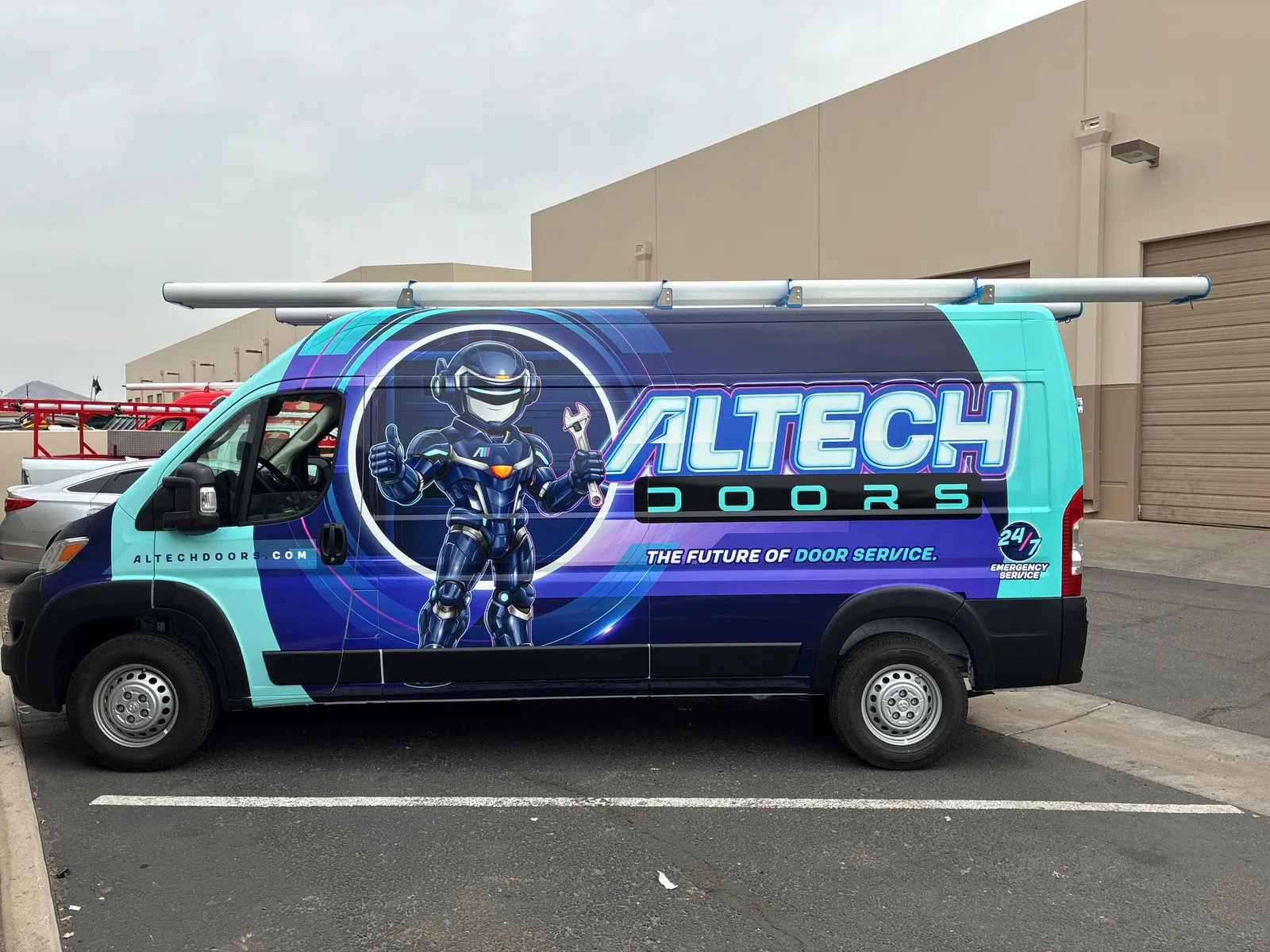 Altech Doors Van - Van wrap