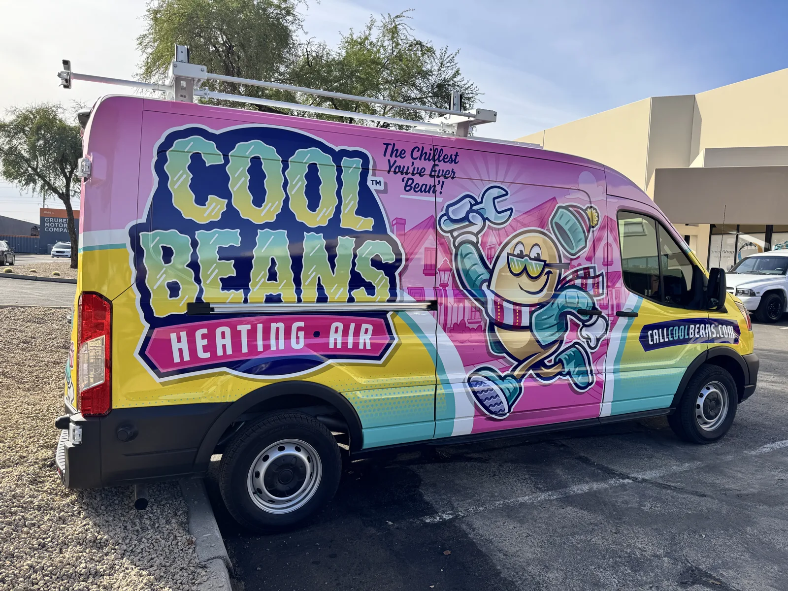 Cool Beans Heating & Air - Van wrap