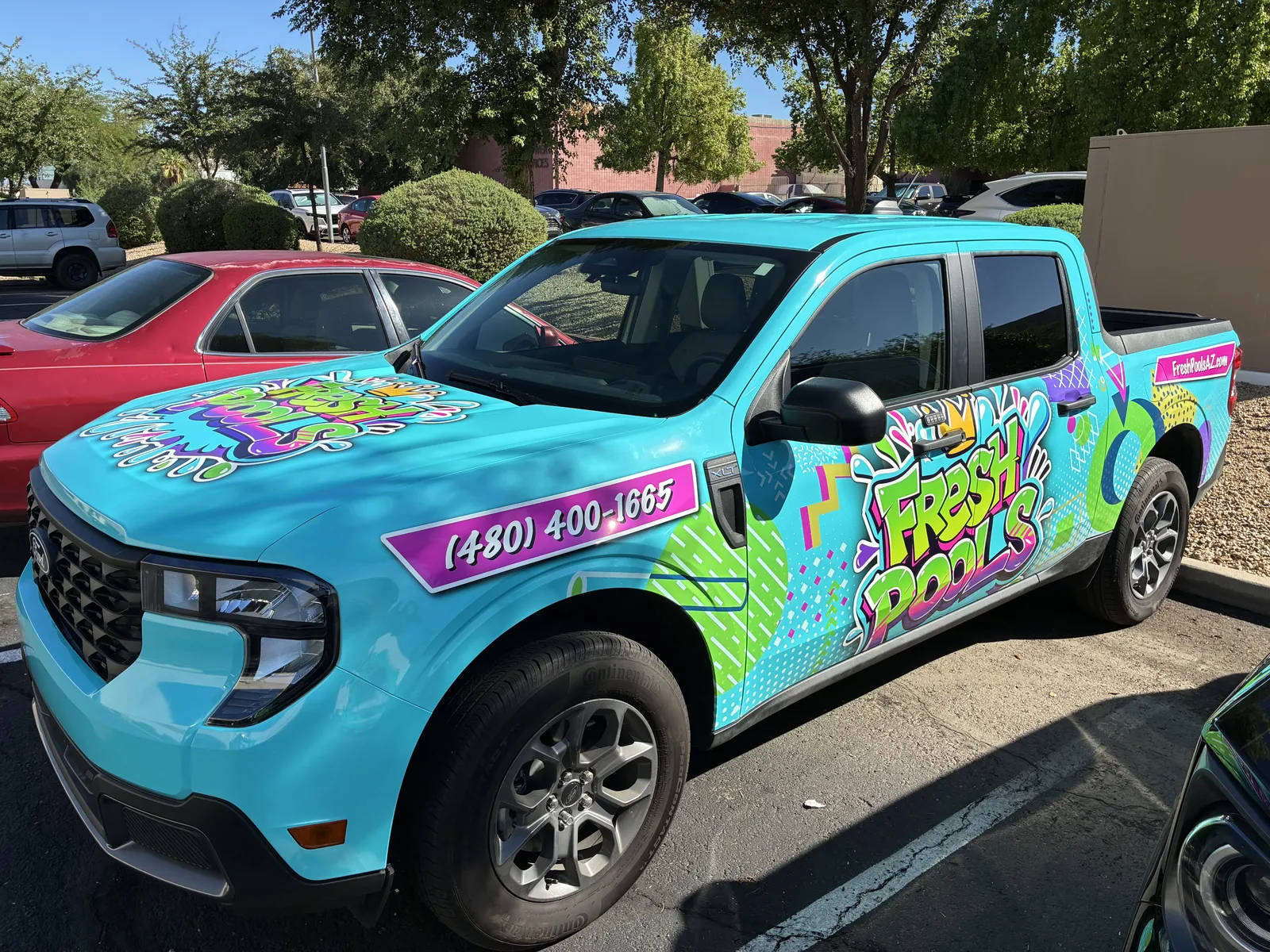 Fresh Pools Maverick - Truck wrap