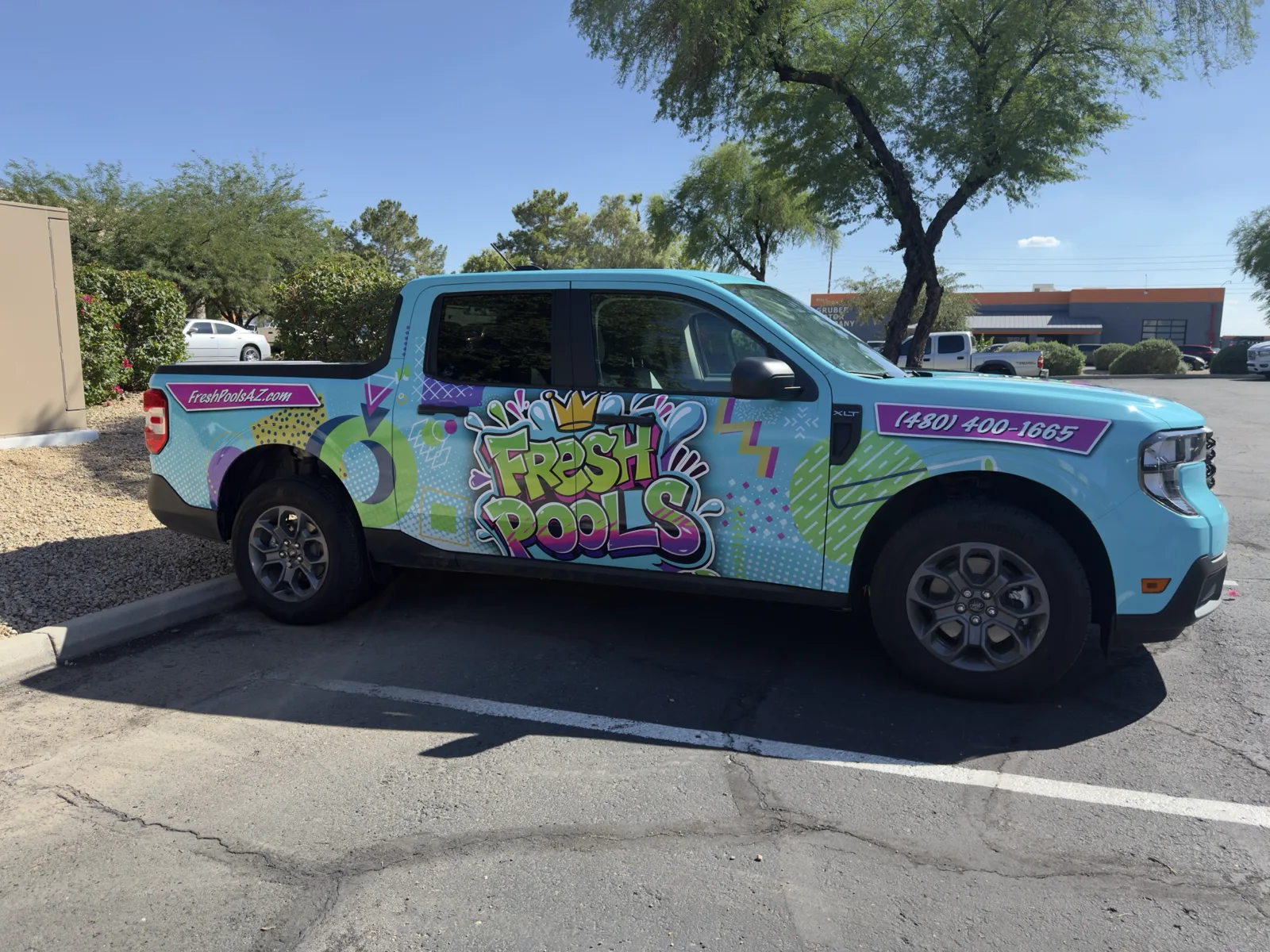 Fresh Pools Pickup - Truck wrap