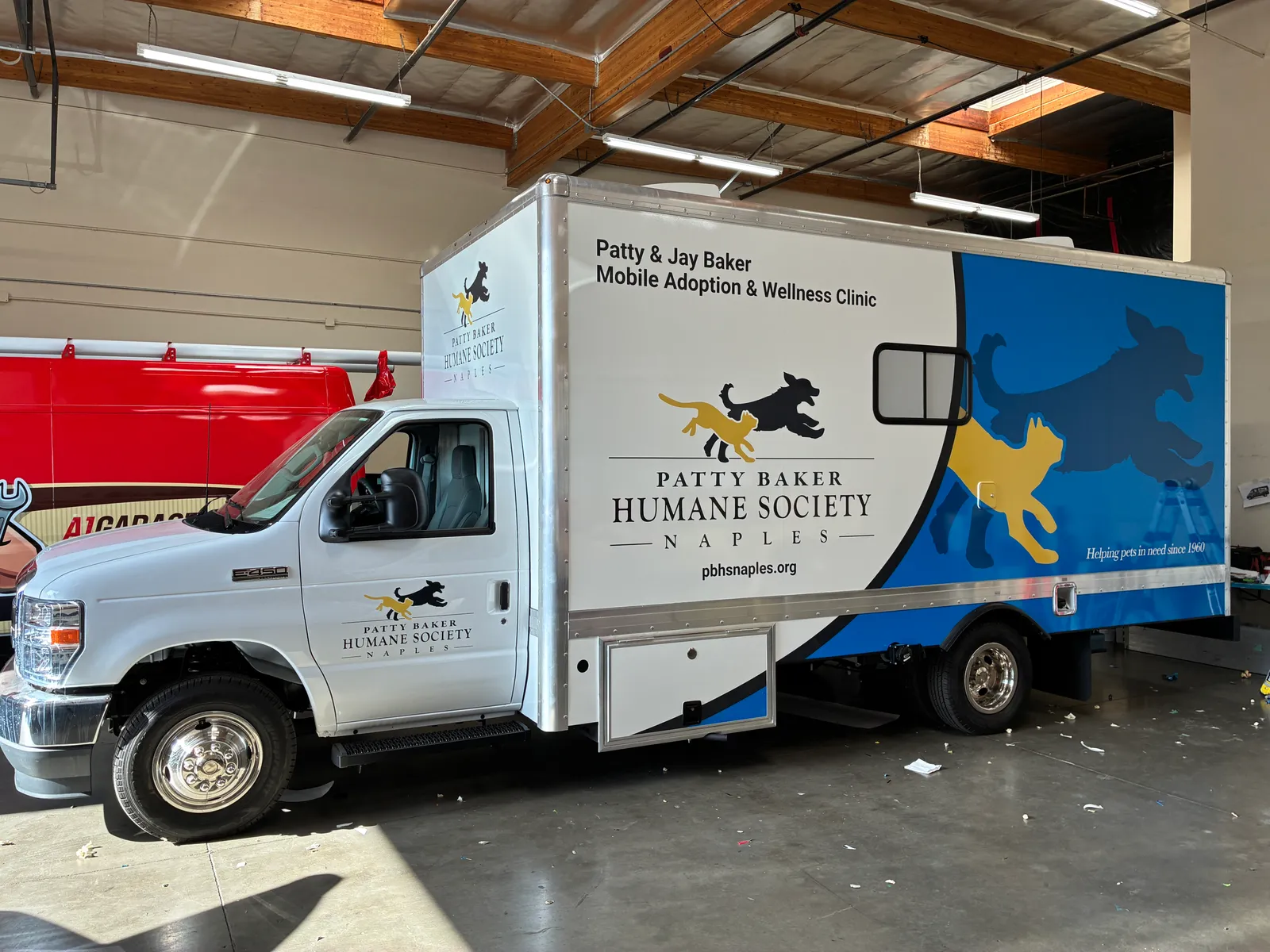 Patty Baker Humane Society Mobile Clinic - Truck wrap