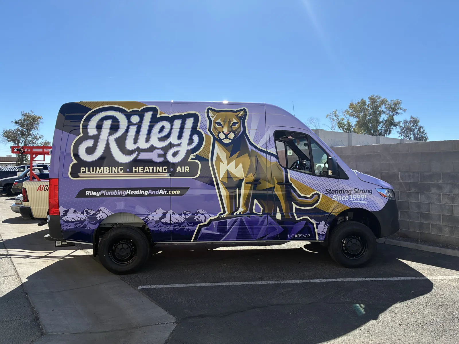 Riley Plumbing Heating Air Sprinter - Van wrap