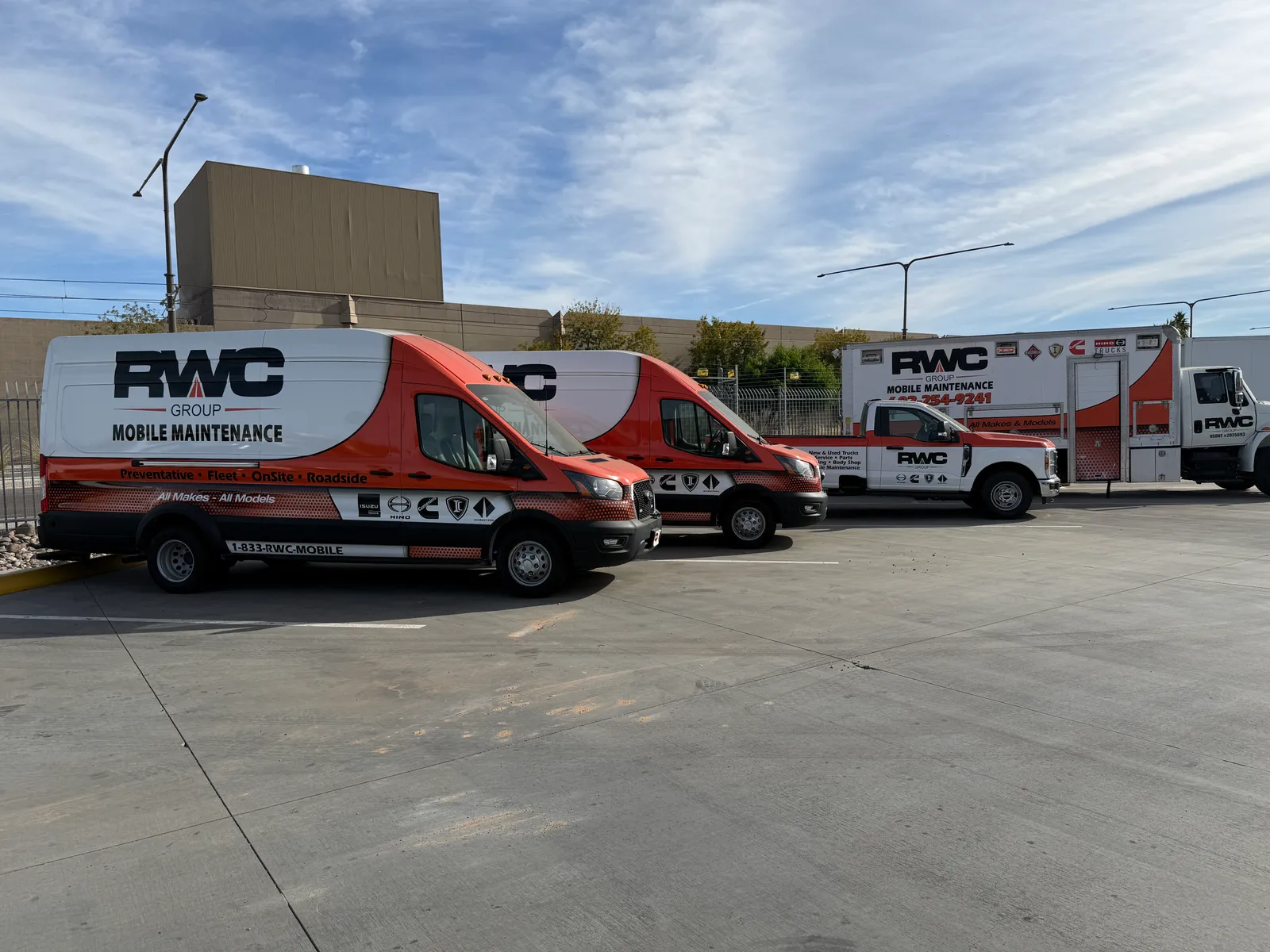 RWC Mobile Maintenance Fleet