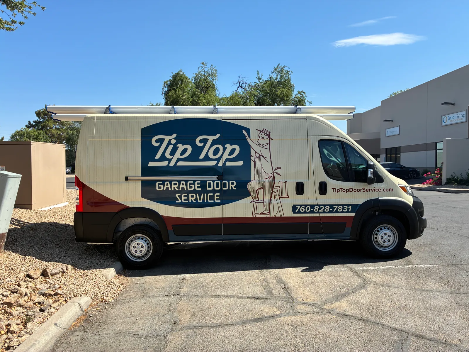 Tip Top Garage Door Van - Van wrap