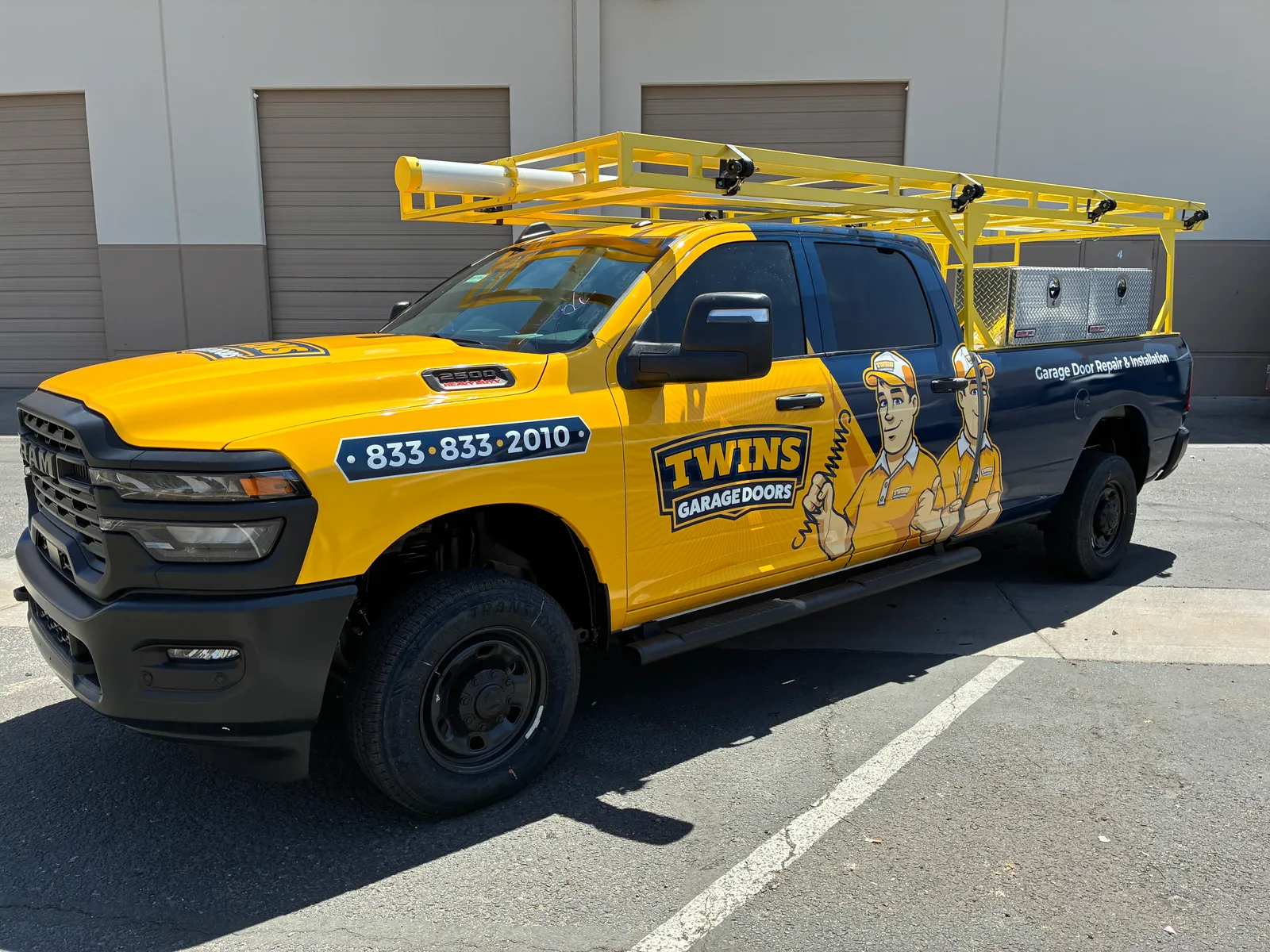 Twins Garage Doors RAM - Truck wrap