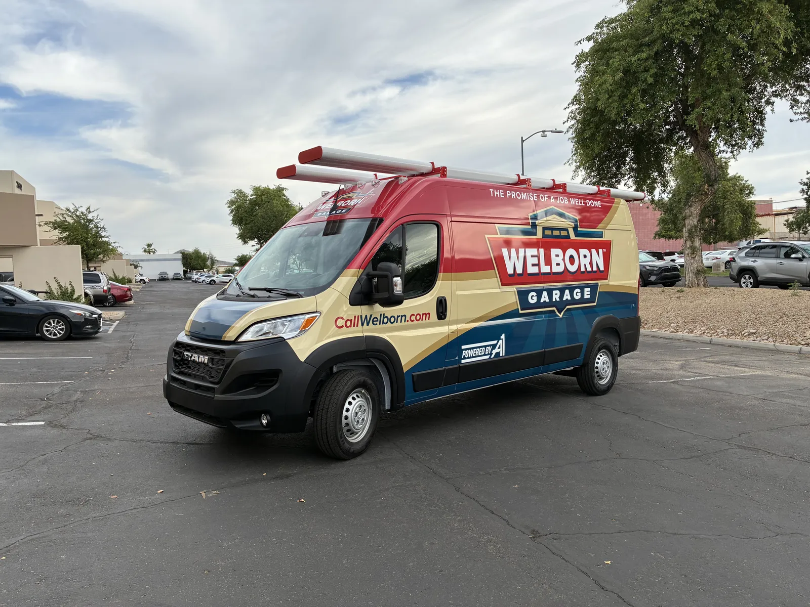 Welborn Garage Van - Van wrap