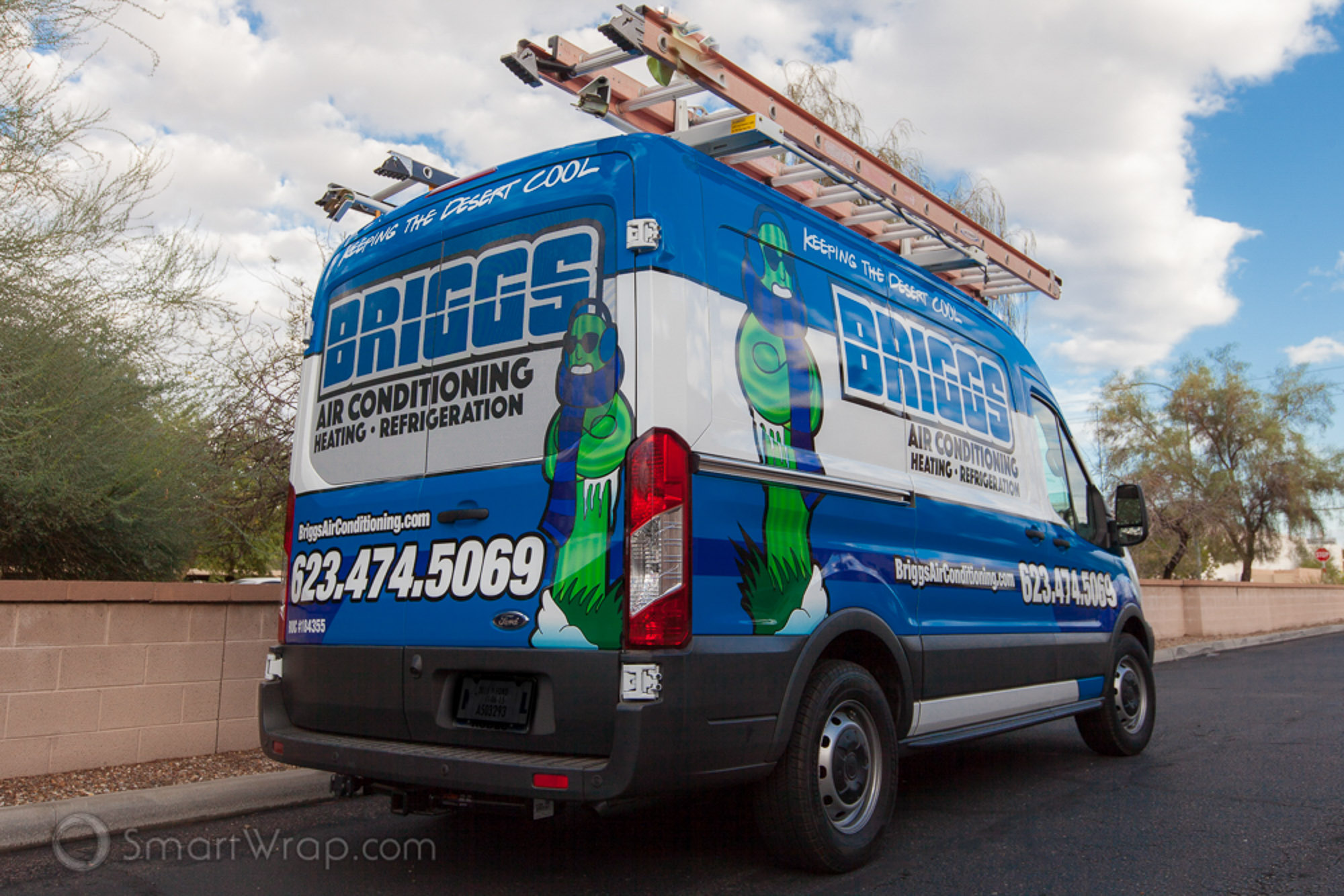 Briggs A/C Service Van - Van wrap